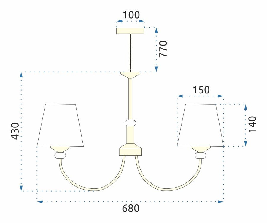 Lampa Wisząca z Kryształami APP1014-5CP