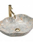 Umywalka nablatowa Rea Pearl Ruststone  1
