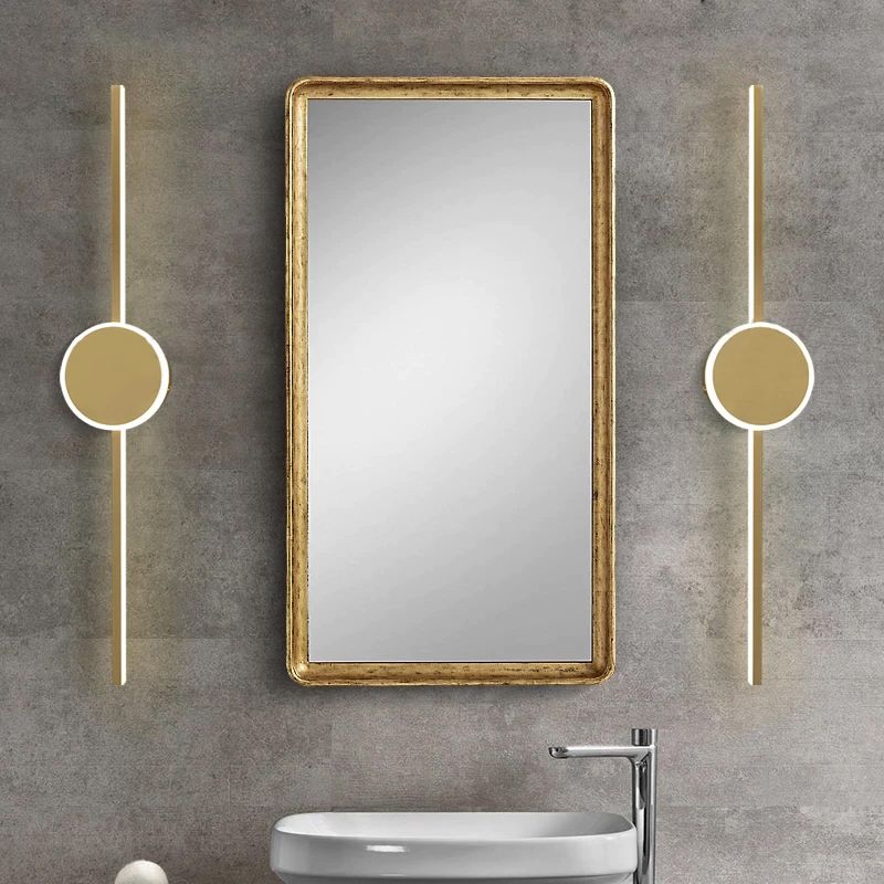 Kinkiet łazienkowy LED Round Gold 80cm APP844-1W