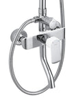 Zestaw Prysznicowy REA BLOOM BIAŁY CHROM WHITE CHROME