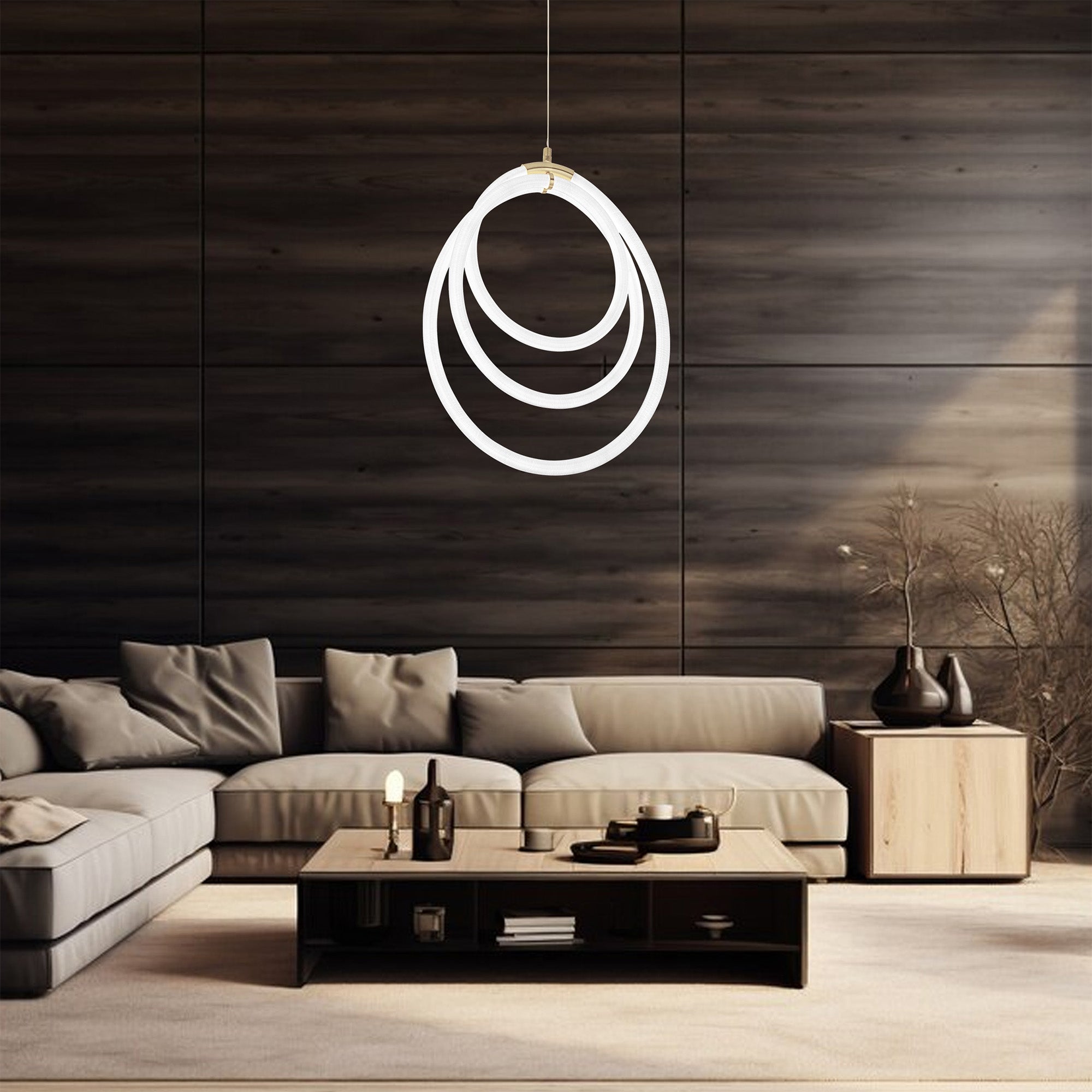 Lampa Wisząca Led G016-cp Złota  5