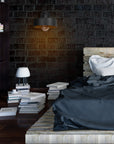LAMPA ŚCIENNA KINKIET APP1332-1W BLACK GOLD  9