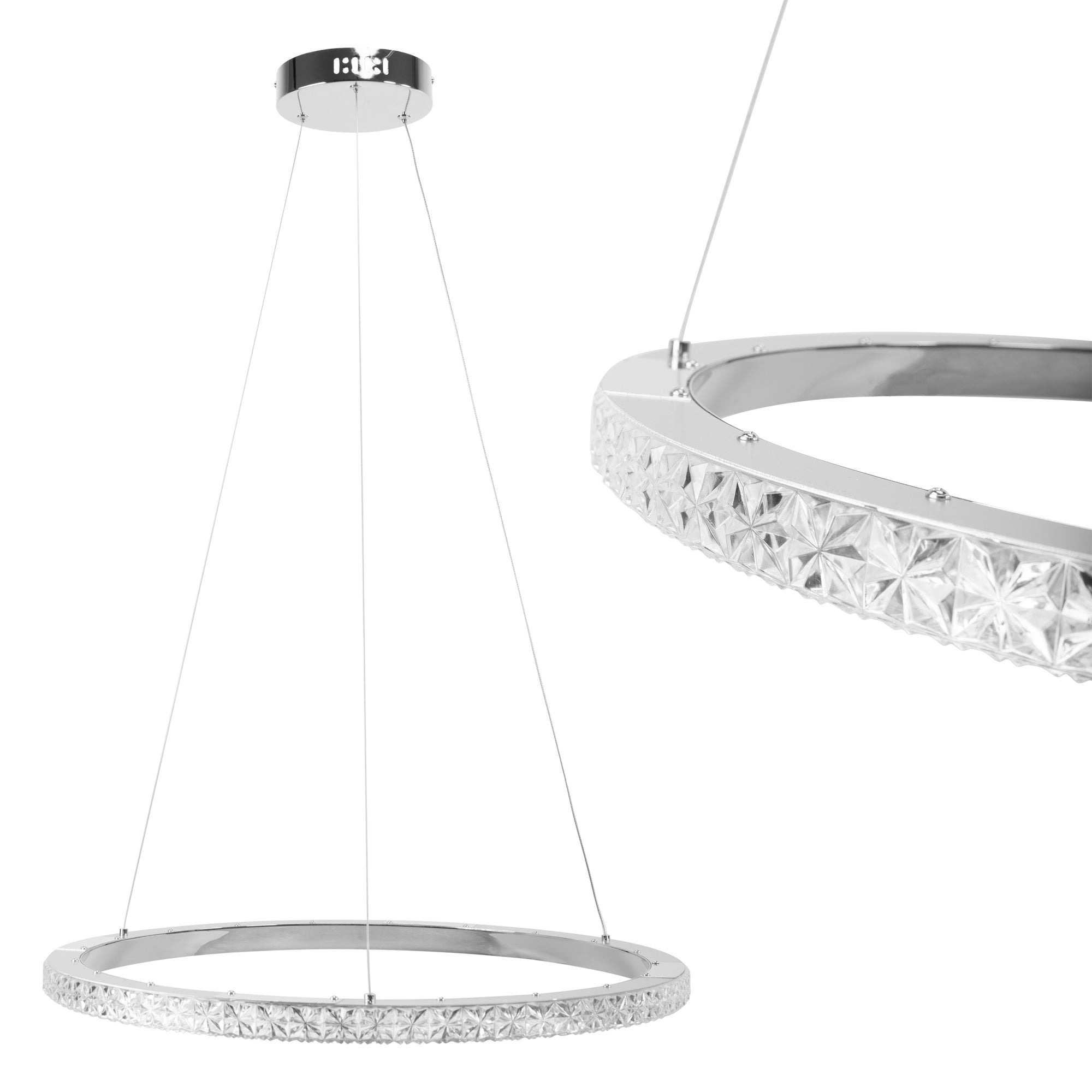 Lampa Wisząca Led Ms010-cp 59cm Chrom  1