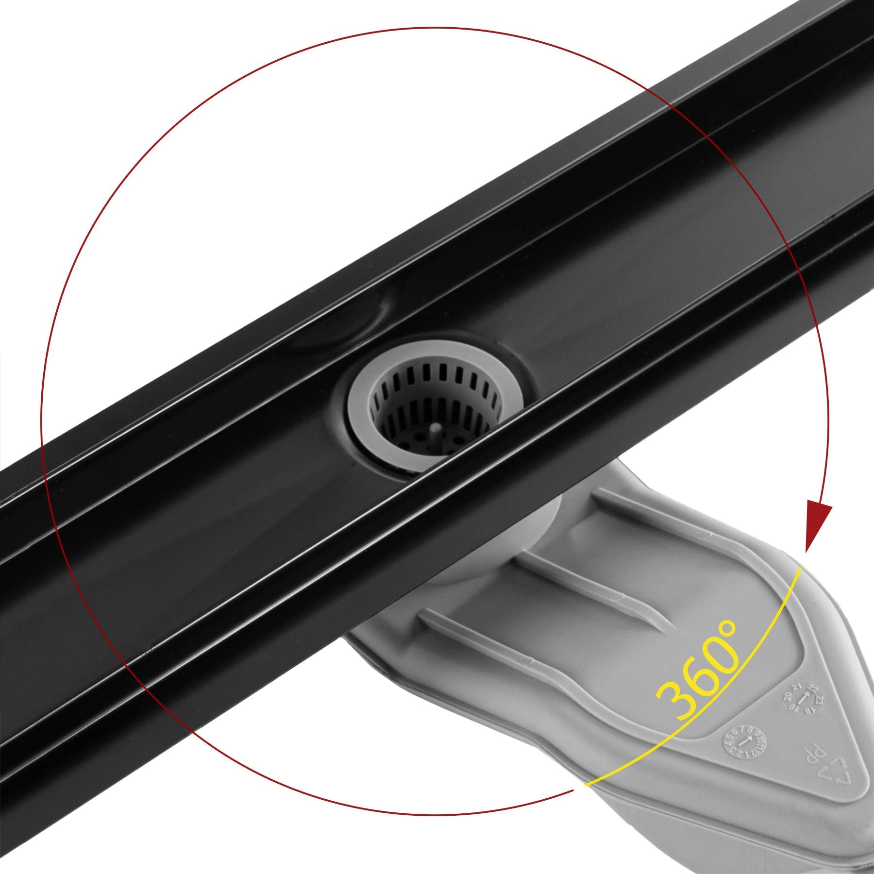 Odpływ Liniowy REA Neox Superflow Czarny 80