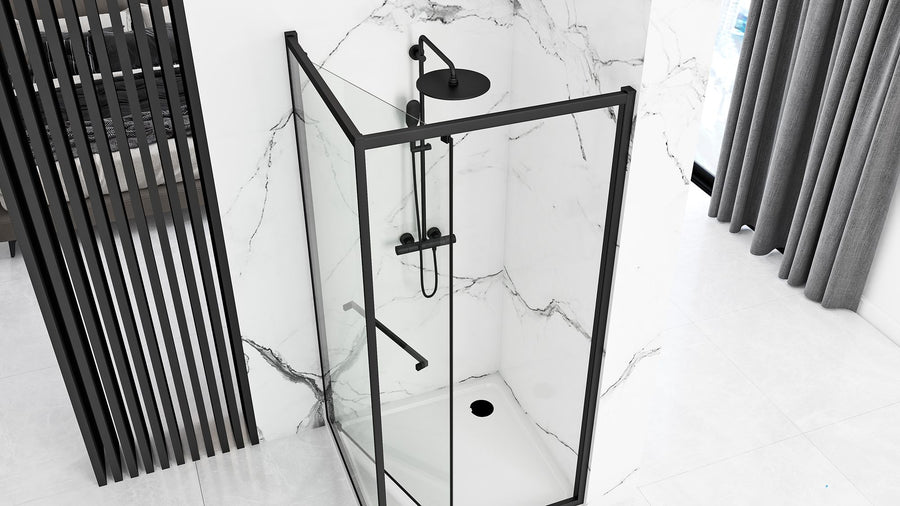 Kabina prysznicowa Rea Space In Black 90x90