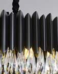Lampa sufitowa wisząca APP1657-8CP Czarna  5