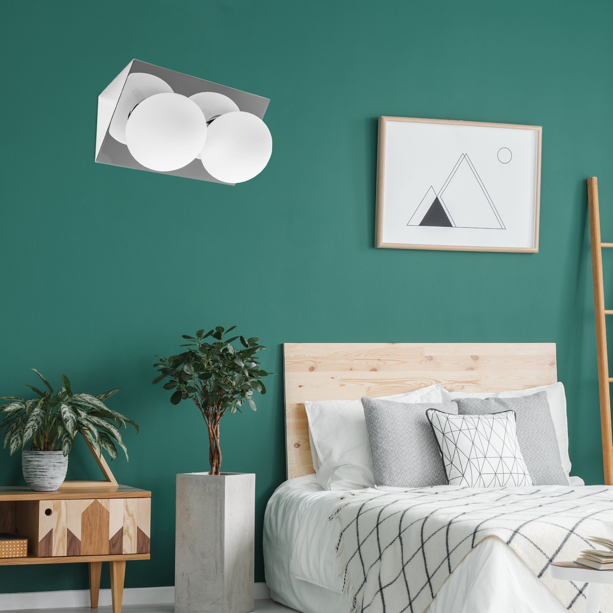 LAMPA ŚCIENNA KINKIET APP1228-2W Chrom  9