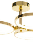 Lampa Sufitowa Wisząca LED APP993-c Złota + Pilot