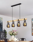 Lampa Wisząca APP1775-4CP Wood Grey  7