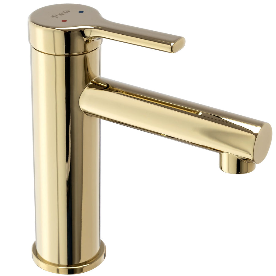 Bateria Umywalkowa REA PIXEL Złota Gold Niska