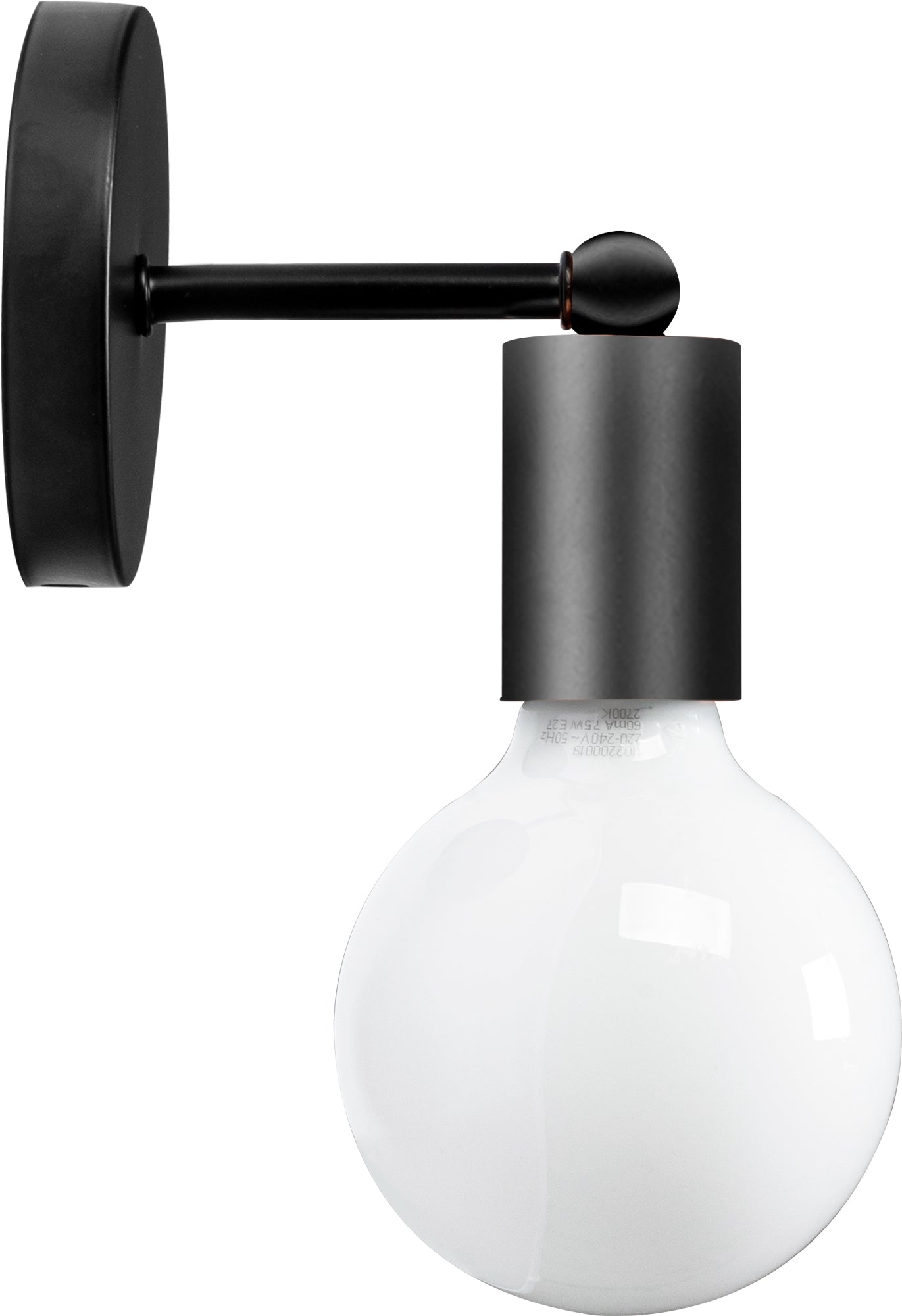 Lampa Kinkiet Ścienny Metalowy  392205 Czarny Mat  1