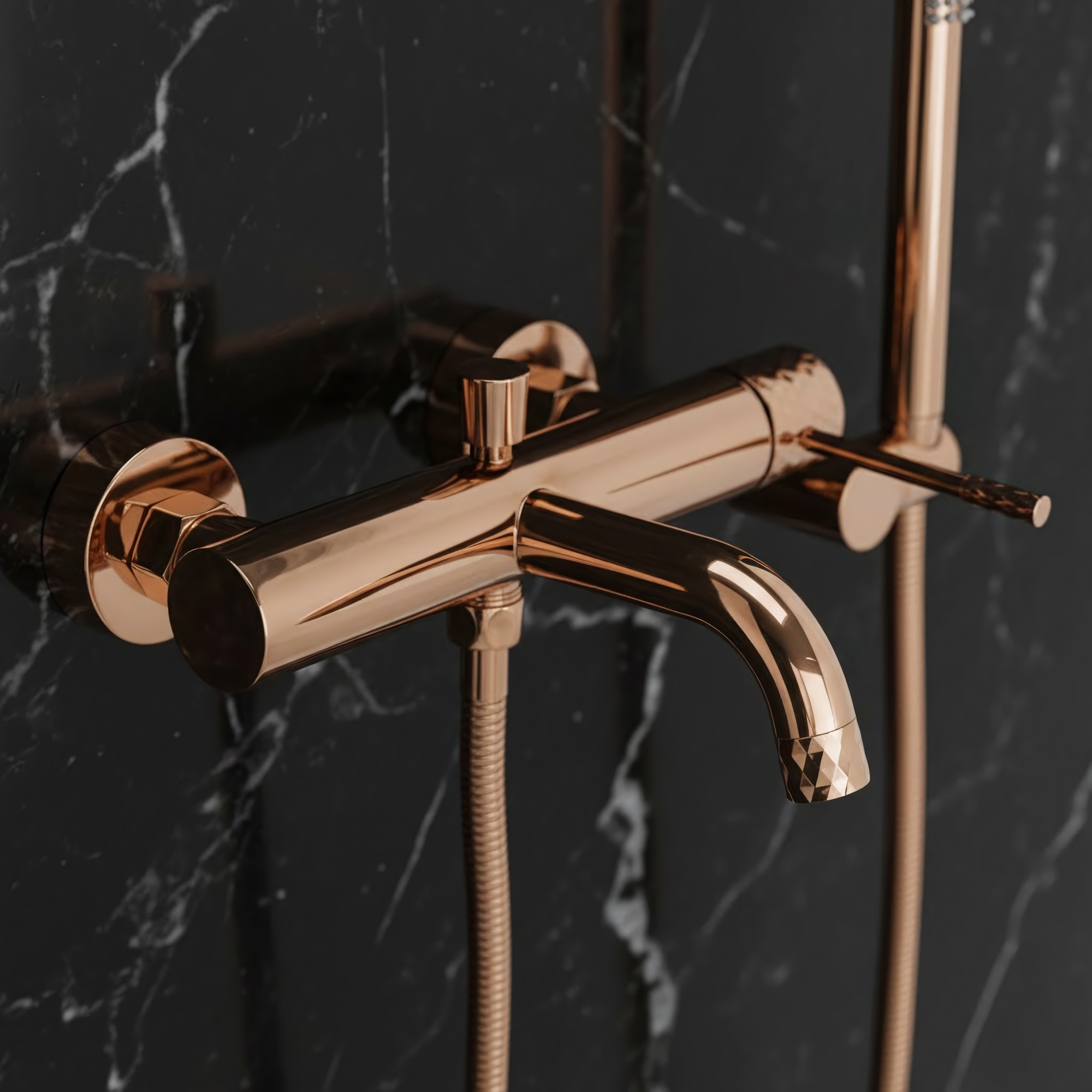 Bateria wannowa Rea Lungo Diamond Miedziana  5