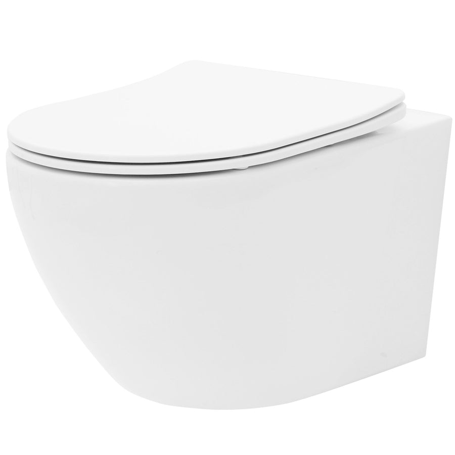 Zestaw Misa WC Carlo Mini Rimless Flat + Bidet Carlo Mini