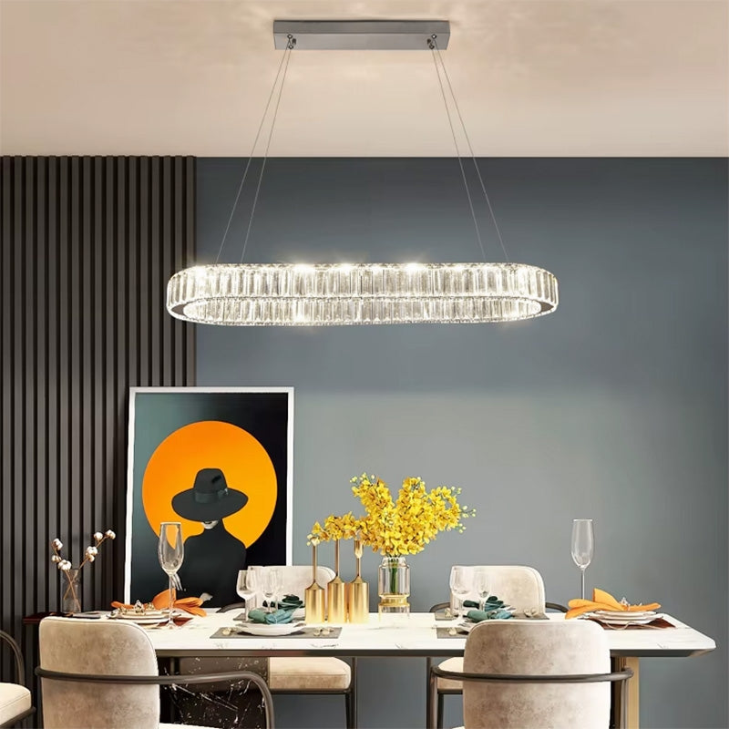 LAMPA SUFITOWA WISZĄCA LED APP1547-CP CHROM  2