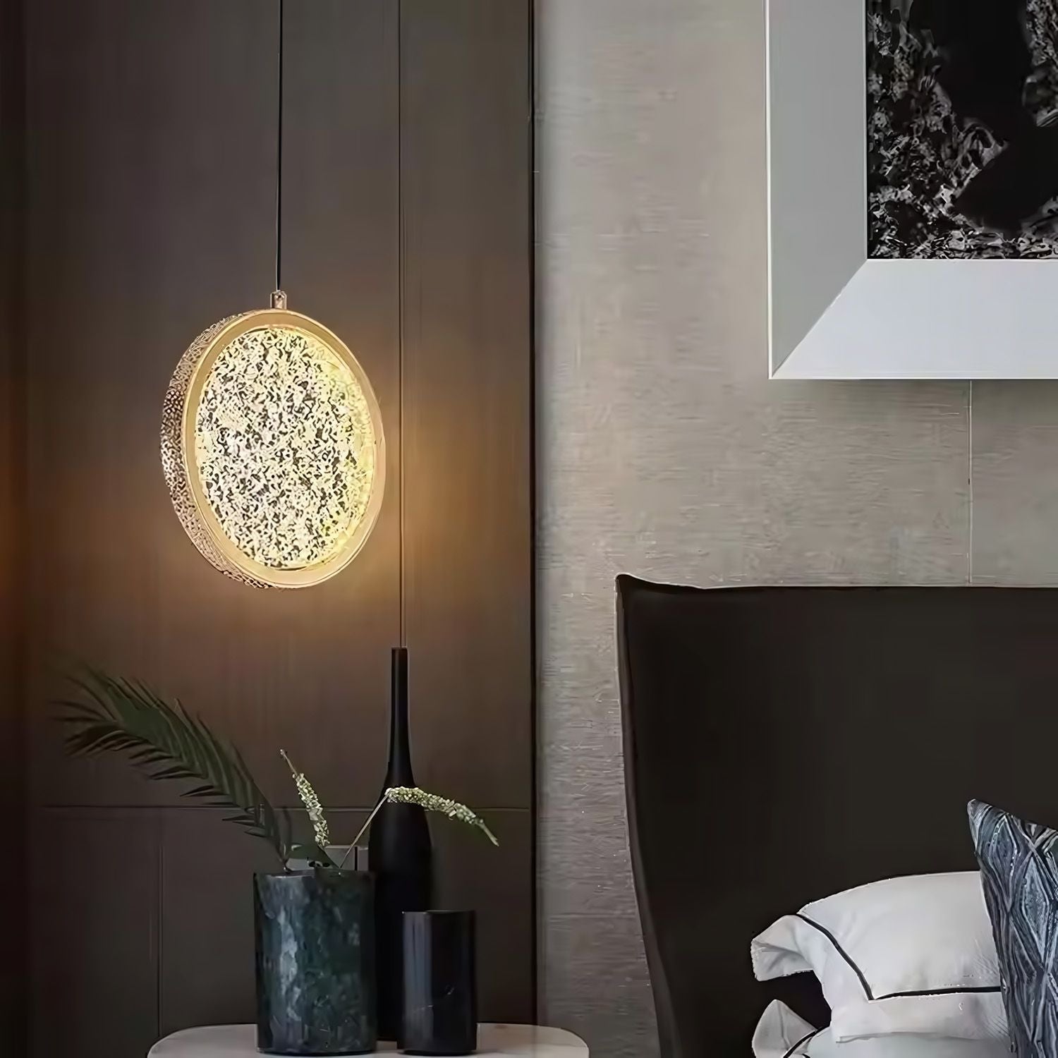 Lampa Wisząca Kryształowa Led Lhj100-1cp Złota  6
