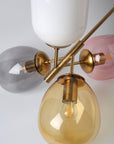 Lampa Sufitowa Wisząca Szklana APP436-4C Multicolor