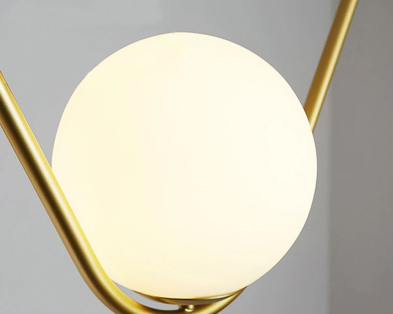 Lampa Wisząca Szklana Kula APP689-1CP Złota