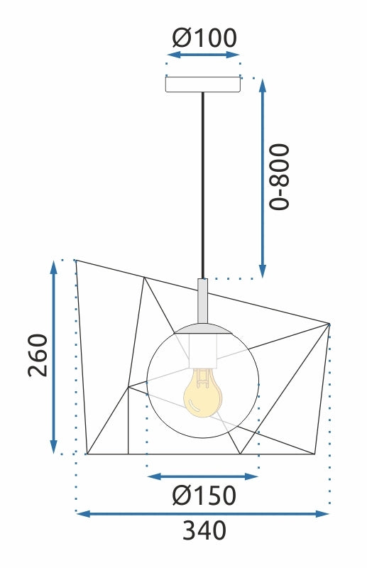 Lampa wisząca APP1022-1CP  9