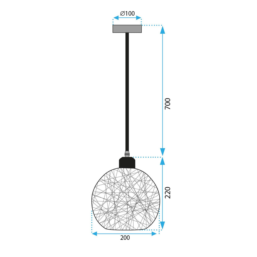 Lampa Wisząca Boho APP1320-1CP
