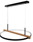 Lampa Led Wisząca Drewno App1530-cp  1