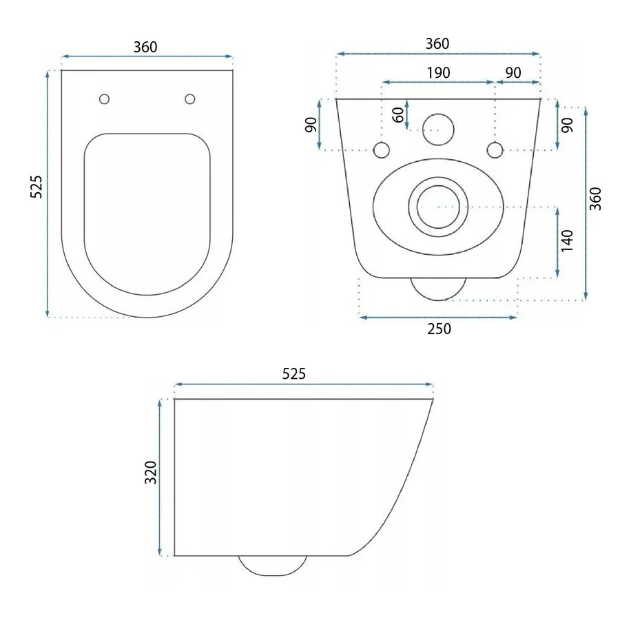 Misa WC podwieszana Eddy N Tornado Rimless