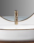 Umywalka nablatowa Rea CLEO 61 Gold Edge