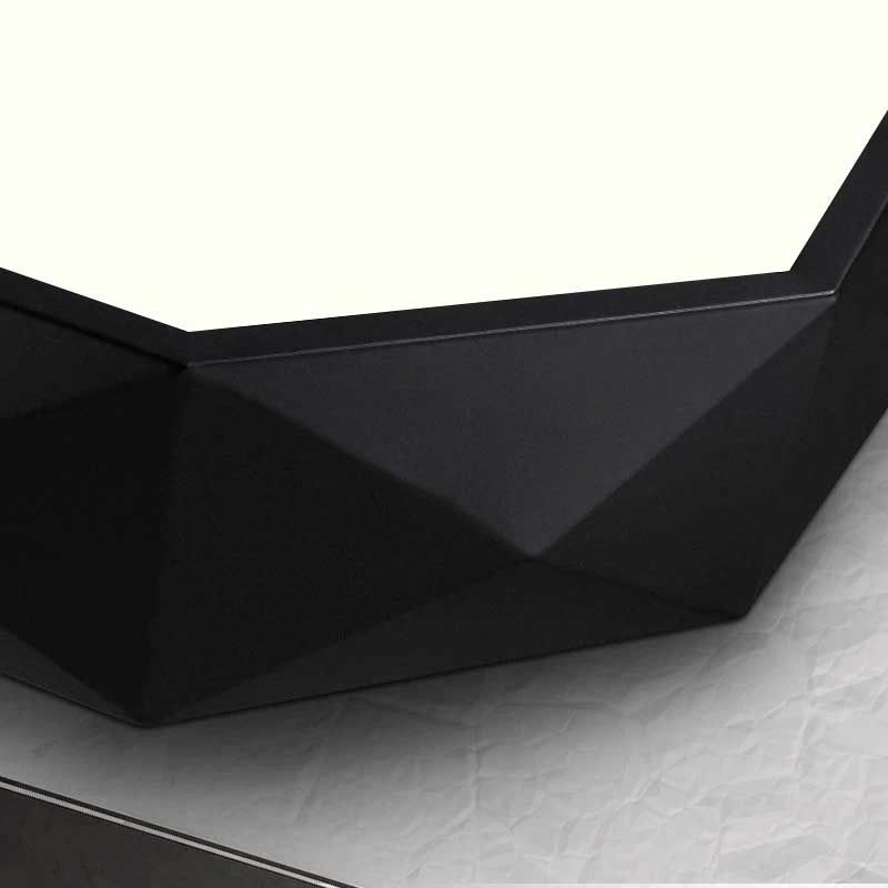 Lampa Plafon Diamond APP862-C 40 cm Czarna