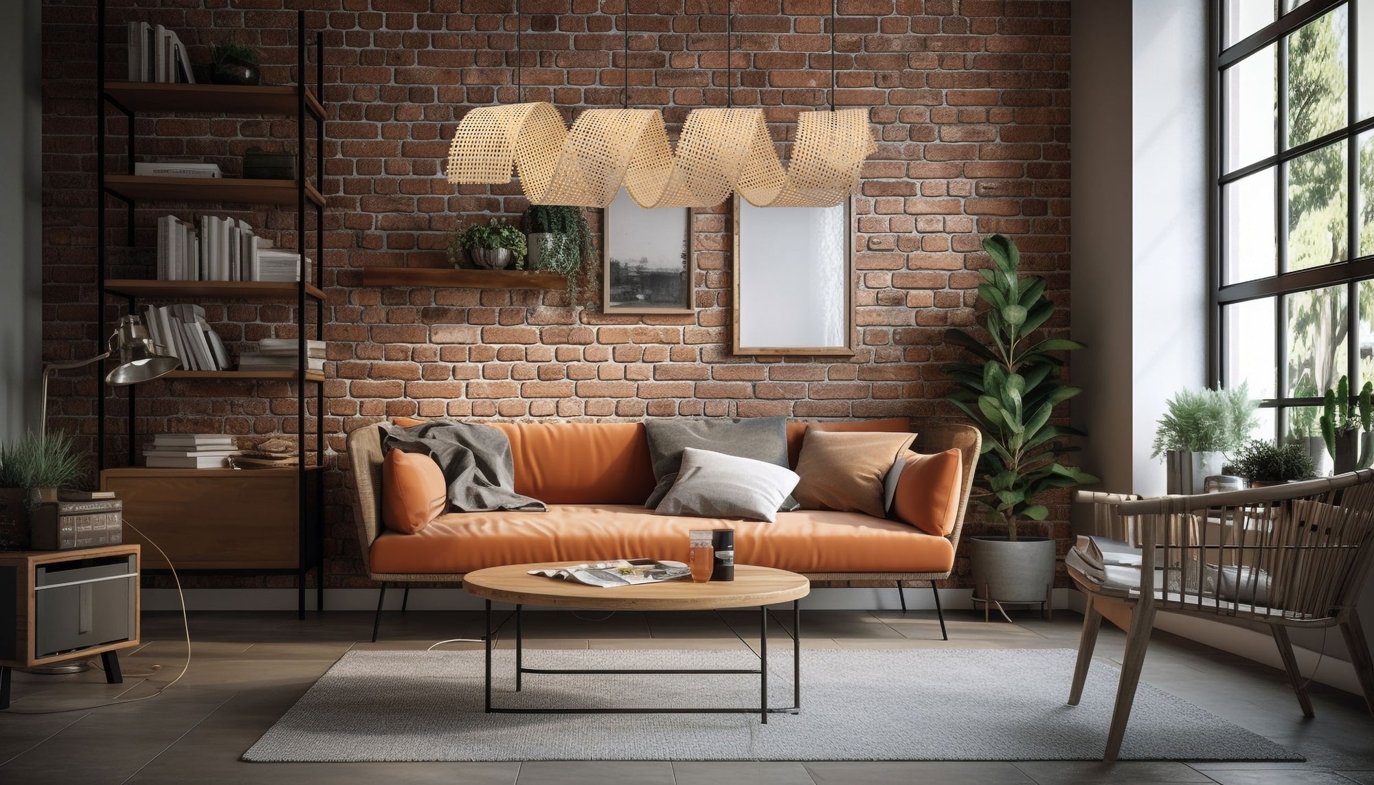 Lampa sufitowa wisząca boho APP1643-1CP  3