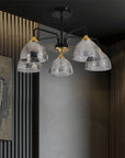 Lampa Sufitowa Wisząca G085-5c Czarna Lustrzana  2
