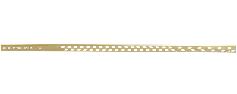 Listwa spadkowa brodzikowa 120cm Złota Szczotkowana