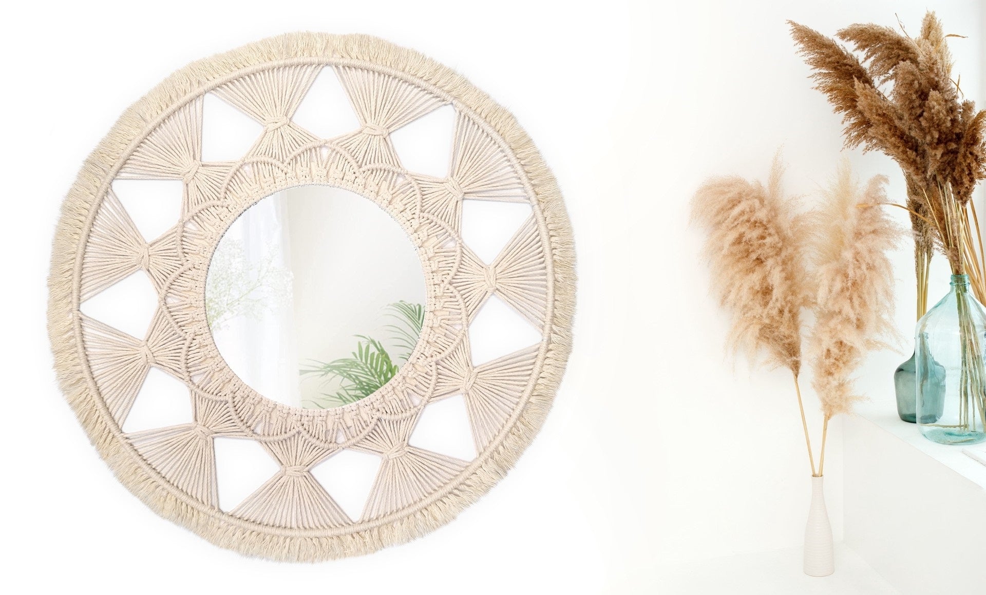 Lustro Ścienne Boho 65cm 322050  3