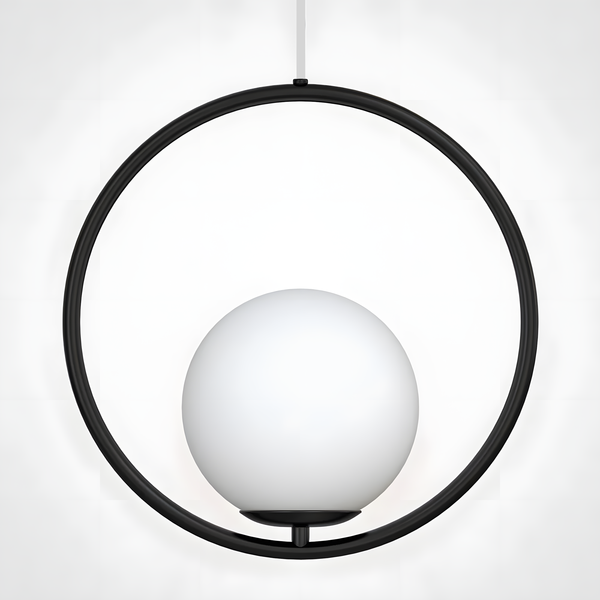 Lampa Sufitowa Wisząca Szklana Kula G110-1w Czarna  7