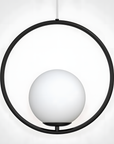 Lampa Sufitowa Wisząca Szklana Kula G110-1w Czarna  7
