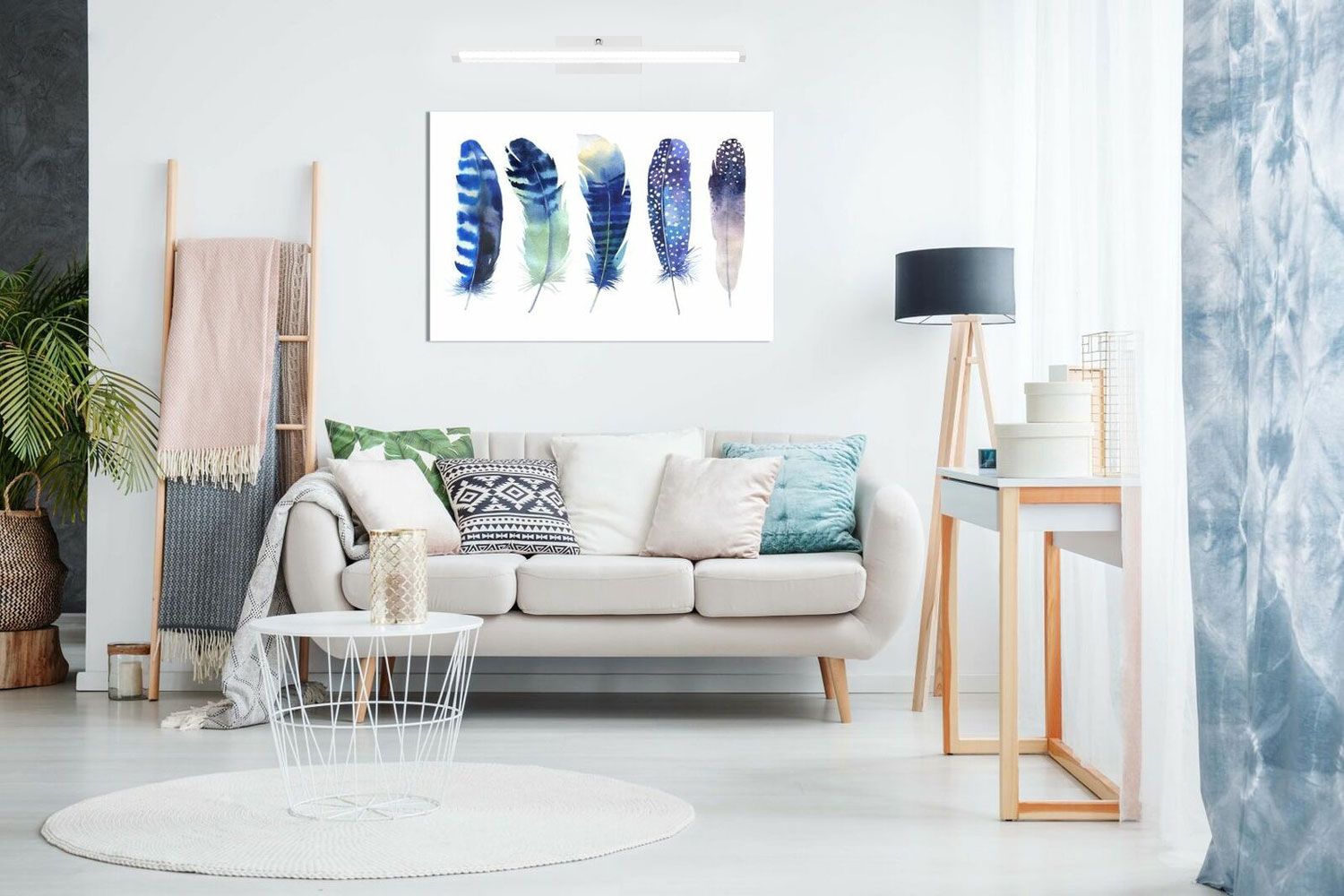 LAMPA KINKIET ŁAZIENKOWY LED NAD LUSTRO 12W 50CM APP374-1W BIAŁA