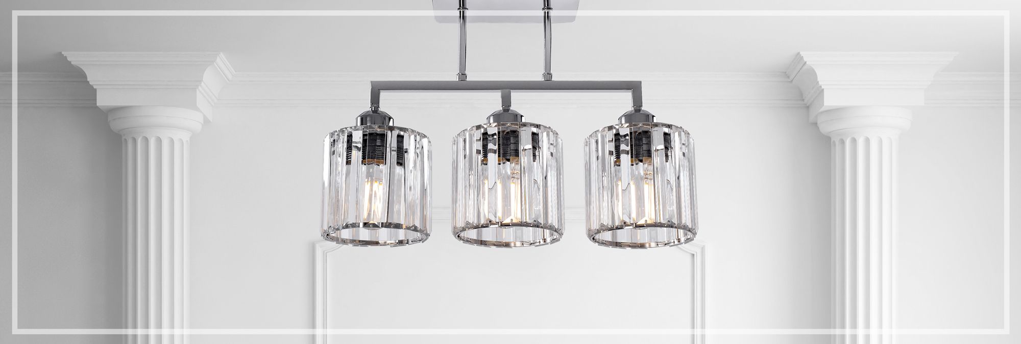 LAMPA WISZĄCA GLAMOUR 3xE27 392228 CHROM