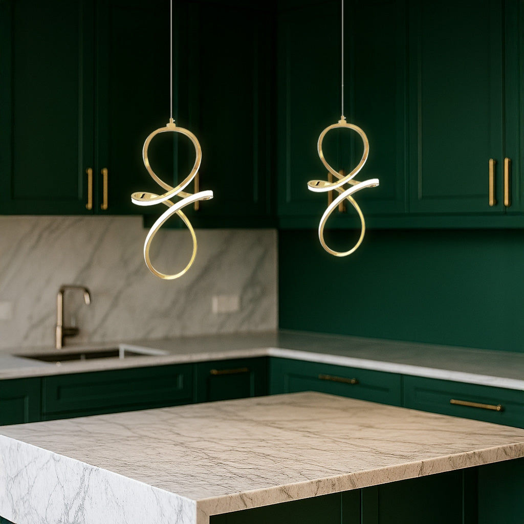 Lampa Wisząca Led Lhj091-1cp Gold  6