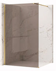 Kabina prysznicowa Walk-In Rea Flexi Brown / Brush Gold 80  1