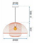 Lampa Sufitowa Wisząca Boho Natural APP887-1CP  6