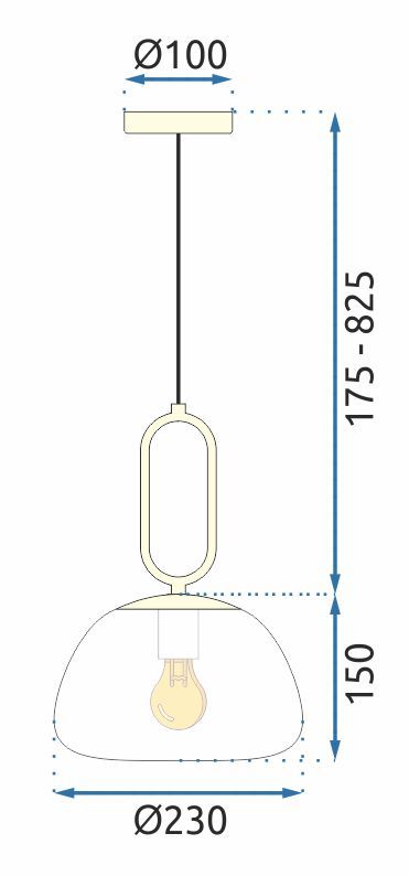 Lampa wisząca LOFT APP1073-1CP