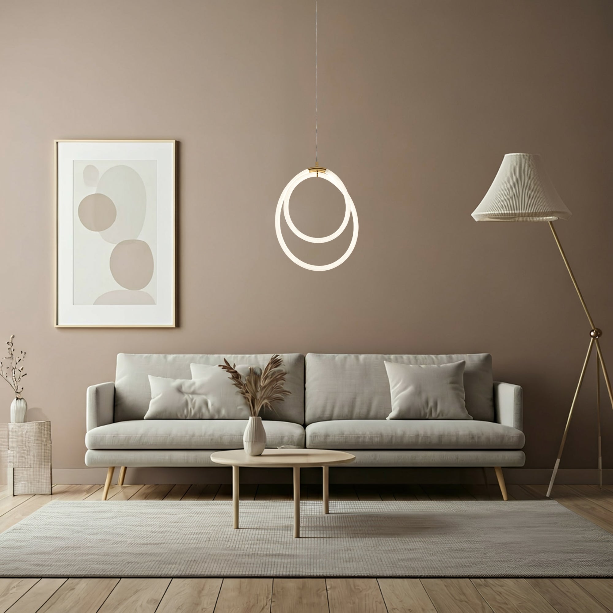 Lampa Wisząca Led G021-cp Złota  3