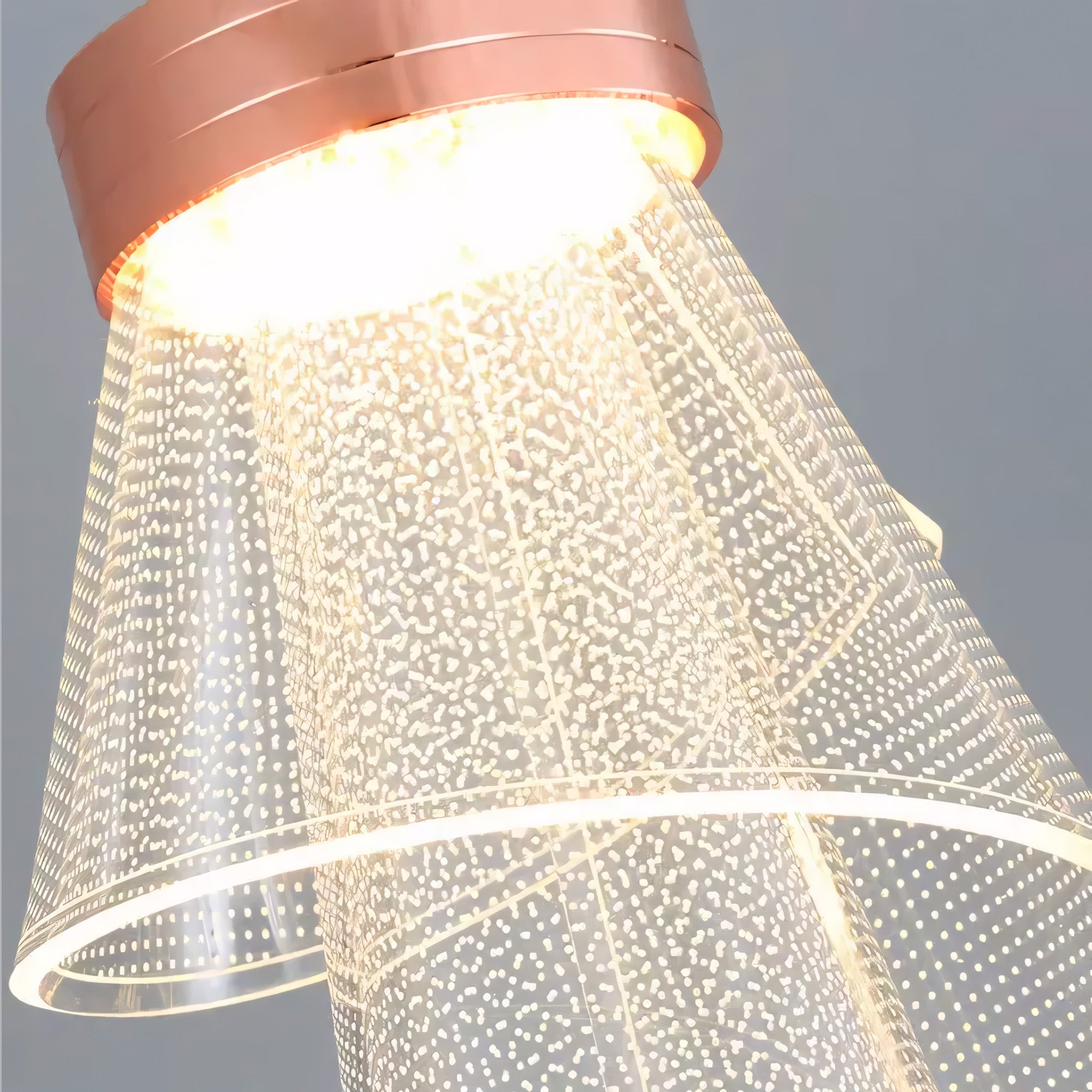 Lampa Ścienna Kinkiet APP1766-1W Różowe Złoto  3
