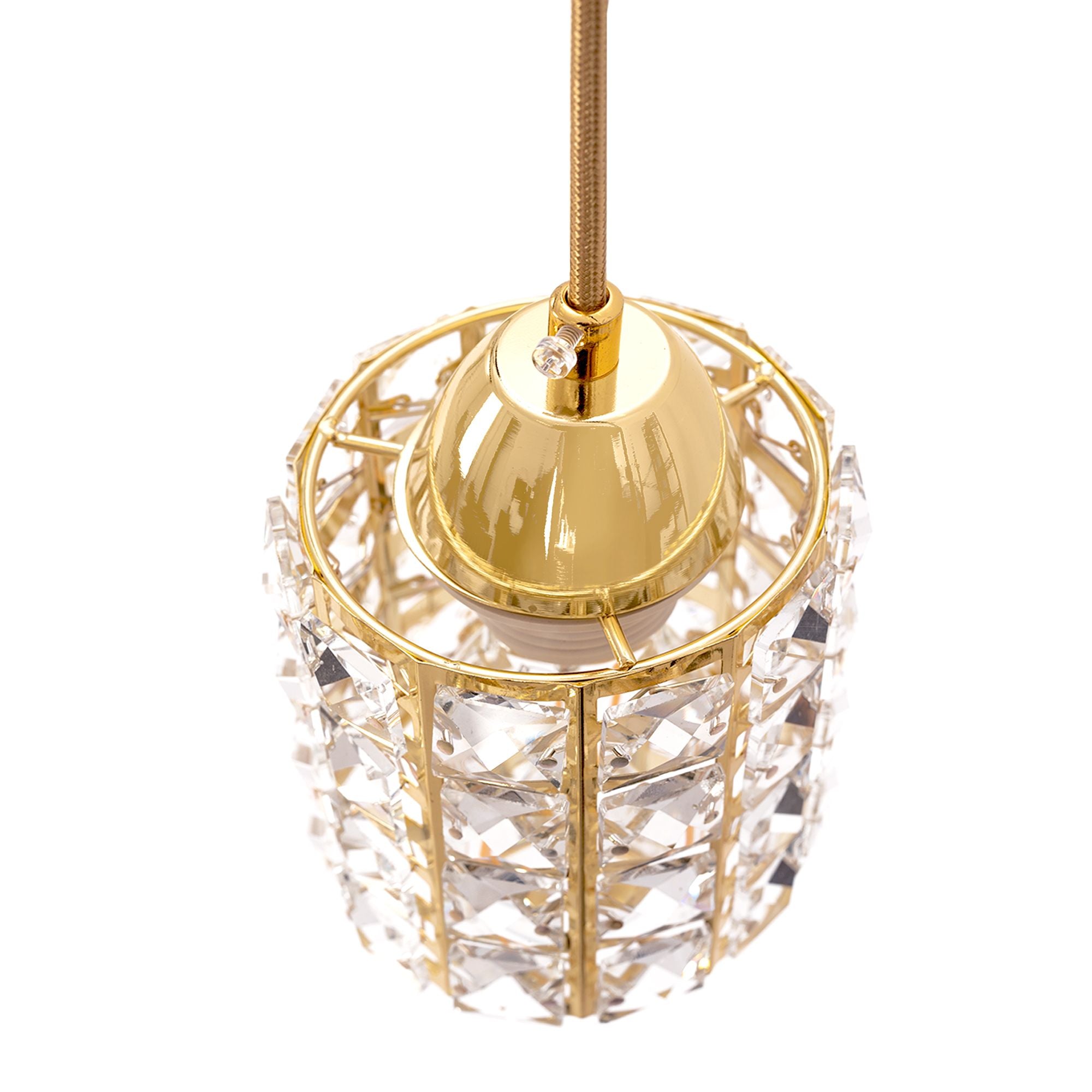 Lampa Sufitowa Kryształ APP724-1CP Złota