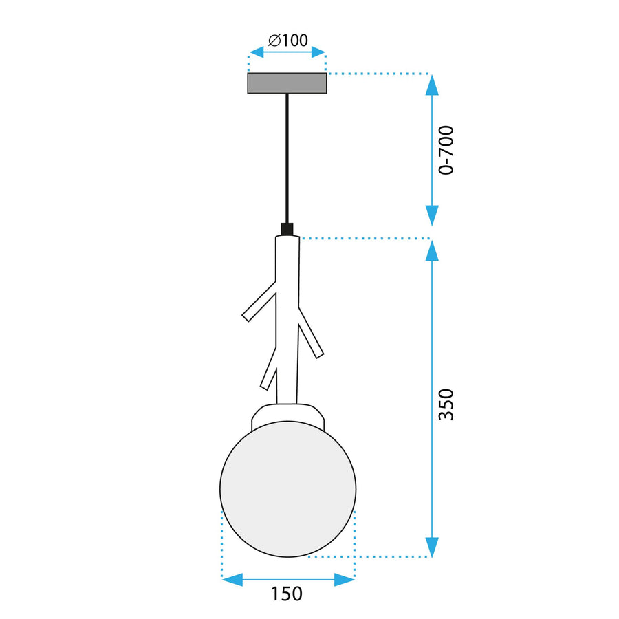 Lampa Wisząca Boho APP1422-1CP