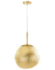 Lampa Sufitowa Wisząca Szklana APP331-1CP Złota
