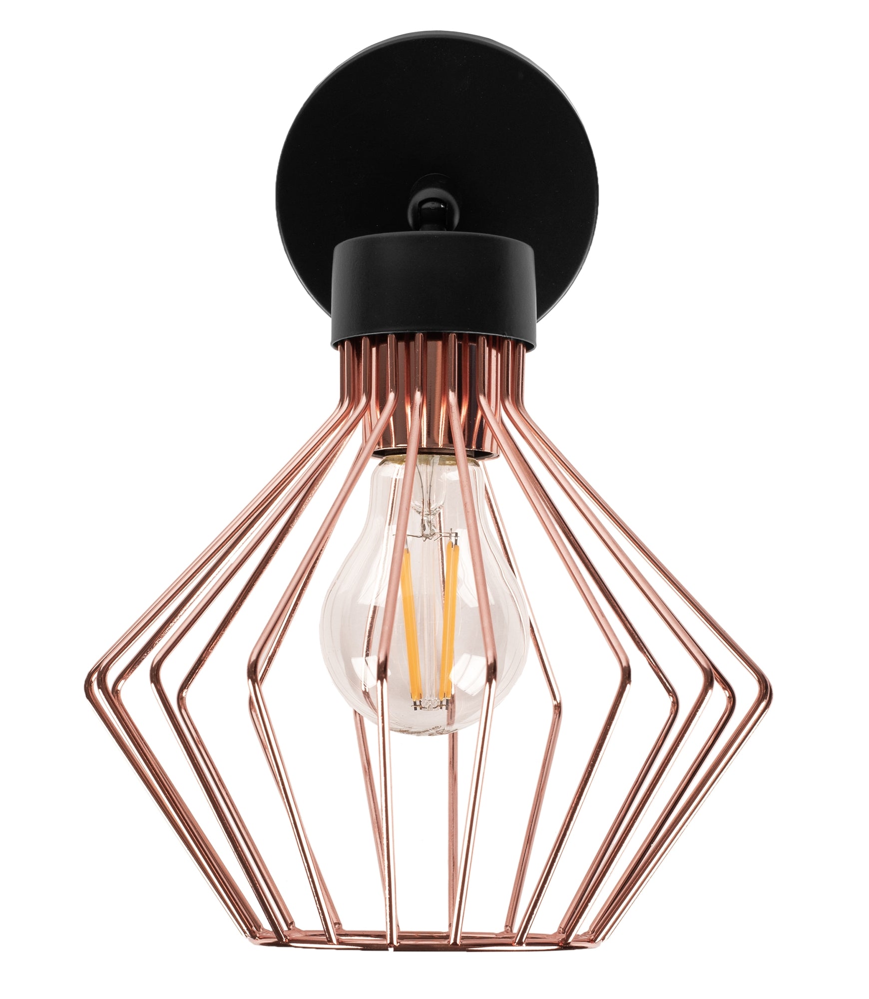 Lampa kinkiet ścienny metalowy loft  APP534-1W Różowe Złoto  3