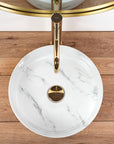 Umywalka nablatowa Rea Sami Nature Marble