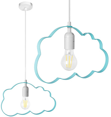 LAMPA WISZĄCA CHMURKA BŁĘKITNA