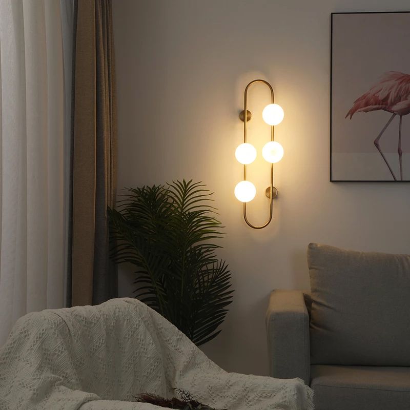 LAMPA ŚCIENNA KINKIET APP1144-4W złota