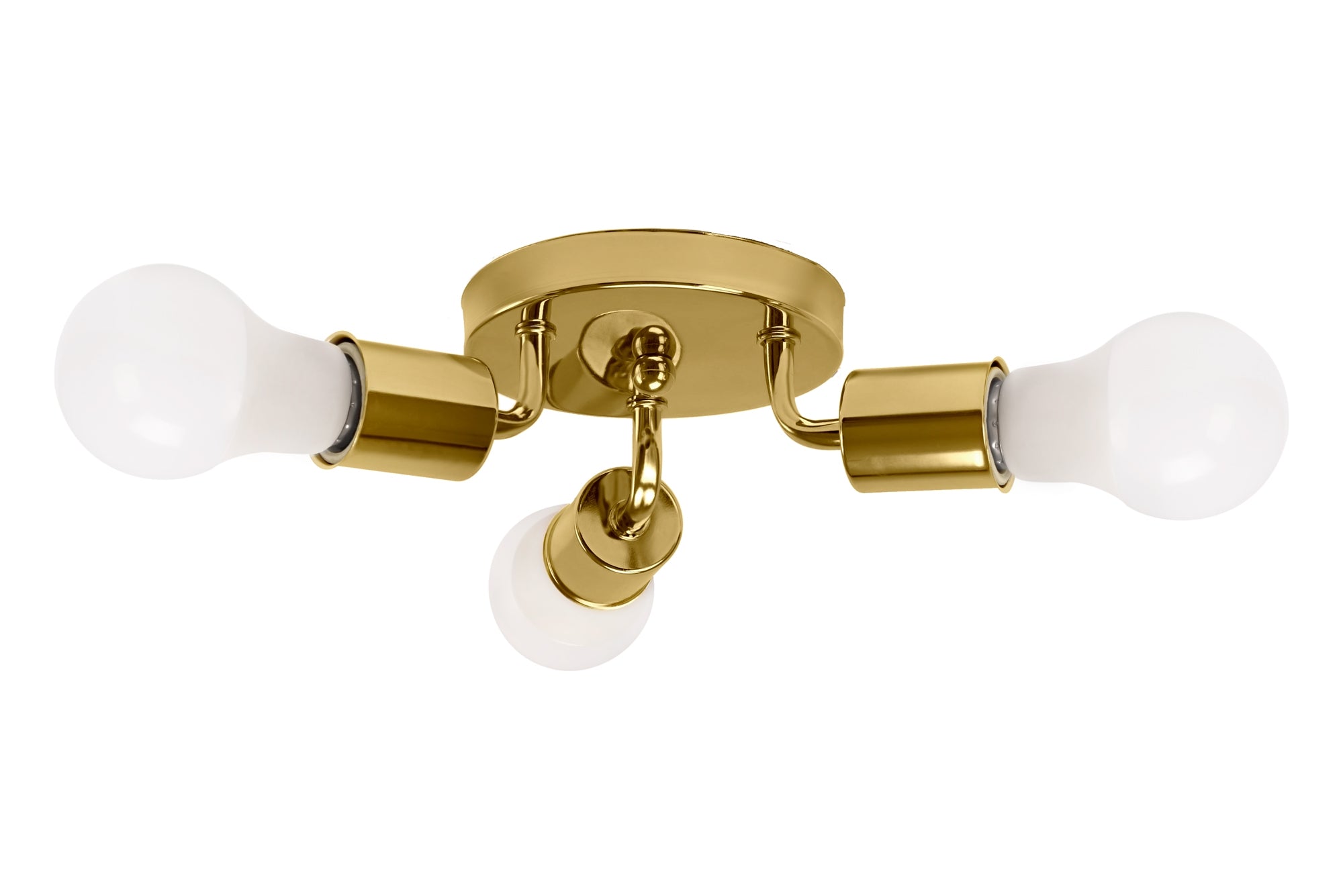 Lampa Sufitowa Potrójna Plafon Metalowa APP704-3C Złota  1