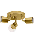Lampa Sufitowa Potrójna Plafon Metalowa APP704-3C Złota
